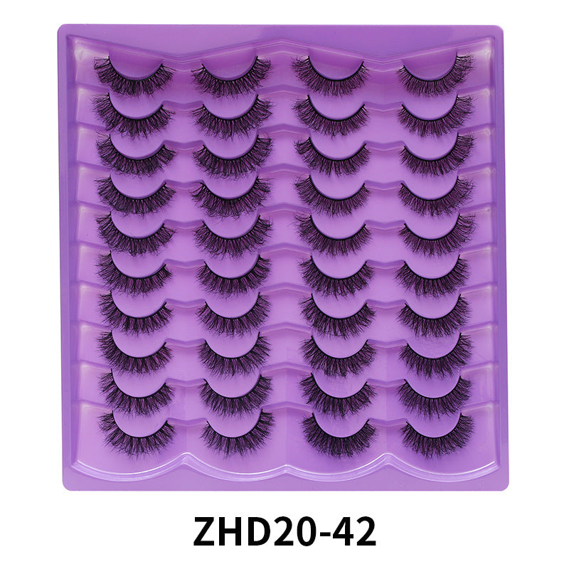 Eyelashes Stable Pair Fried Short Thick Mix False Lashes