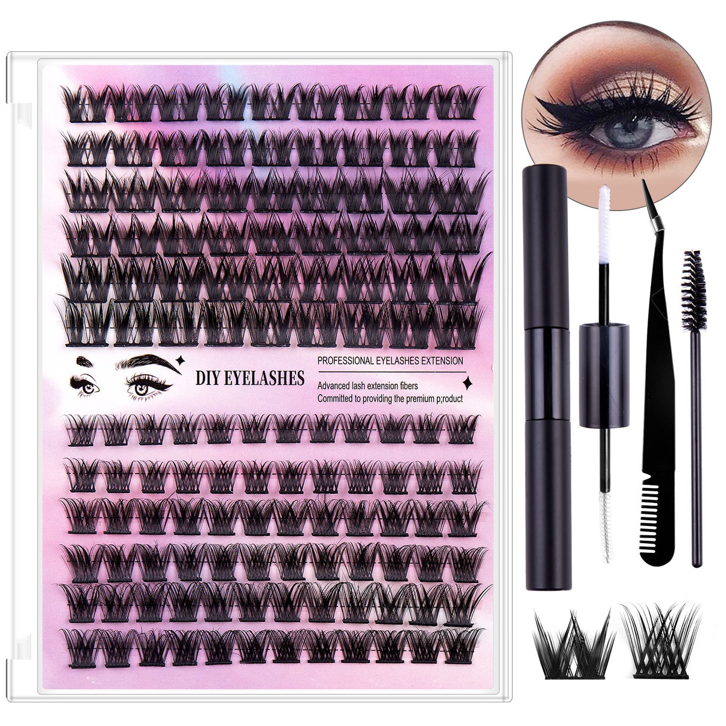 Eyelash Sets Of Boxes Natural Thick Volume Individual False Lashes