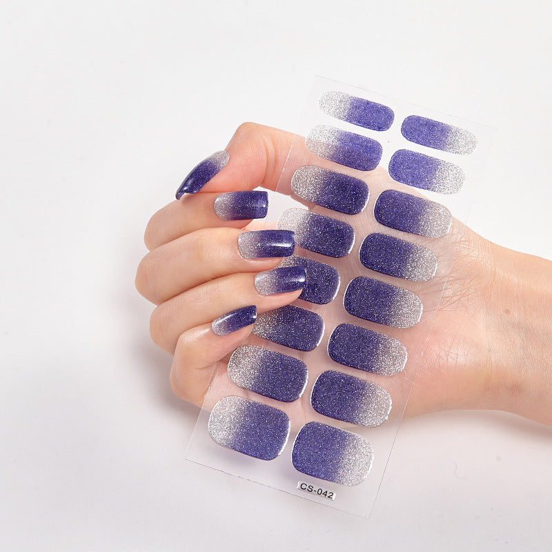 Full Solid Color Small Simple Film Nail Stickers