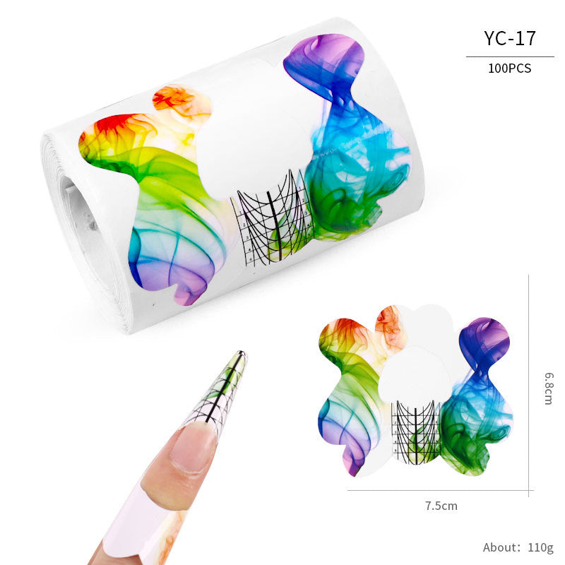 Paper Holder French Therapy Extension Butterfly Nail Tool Set