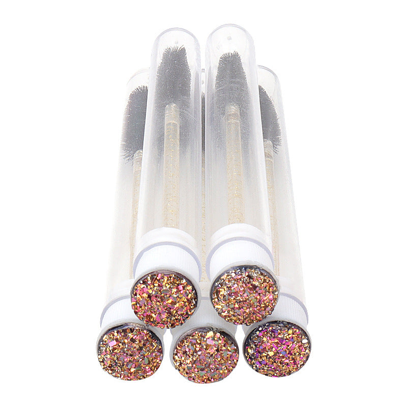 With Diamond Mascara Brush Disposable Crystal Makeup Brushes Accessories