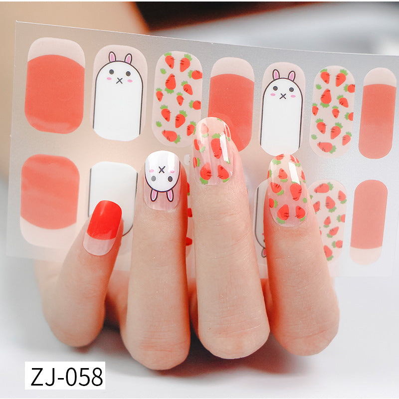 Gel Fresh Waterproof Durable Patch Removable Nail Stickers