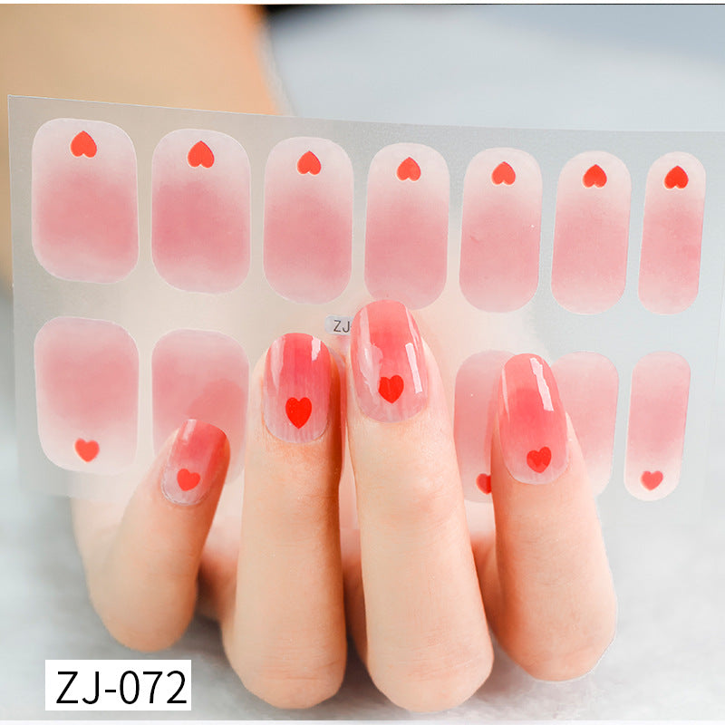 Gel Fresh Waterproof Durable Patch Removable Nail Stickers