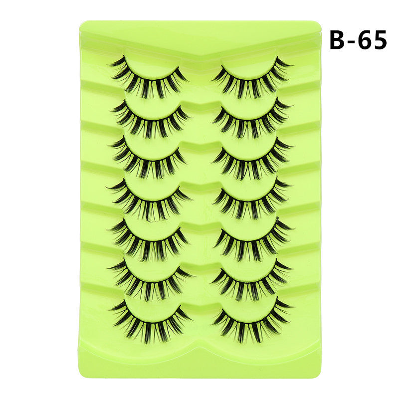 Double Pairs Of Eyelashes Whole Piece False Lashes