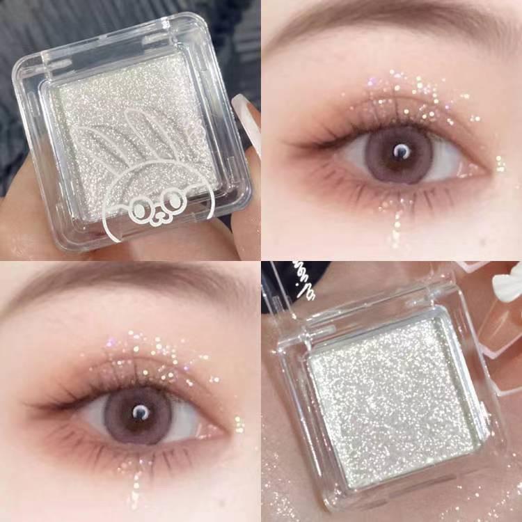 Women's Monochrome Sparkling Diamond Contour Compact Pearlescent Eyeshadow