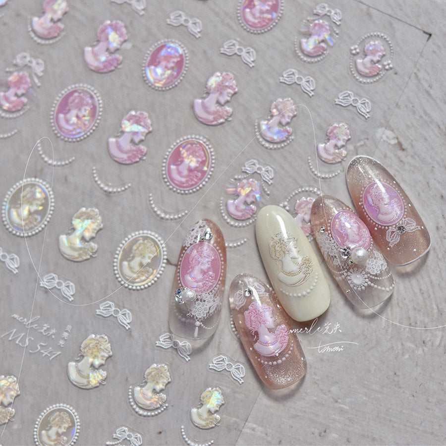 Shell Light No Loss Cooperation Retro Nail Stickers