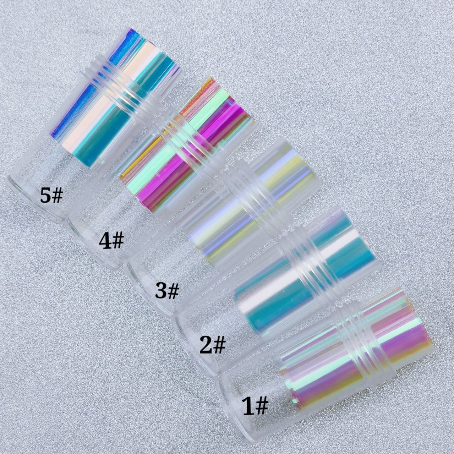 Glass Paper Bottled Ice Cube Magic Nail Stickers