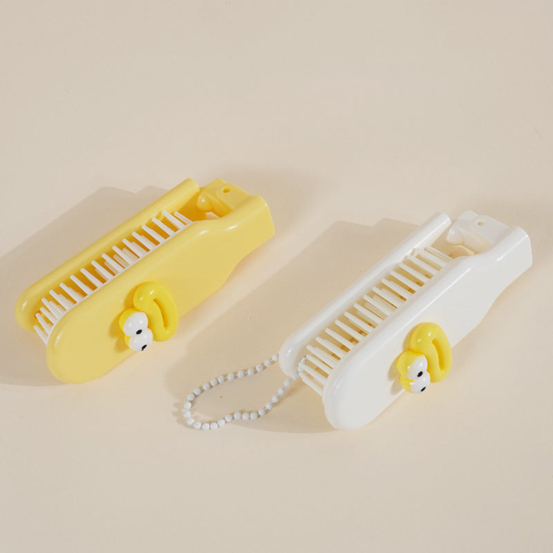 Massage Hairdressing Cartoon Foldable Mini Convenient Hair Brushes & Combs