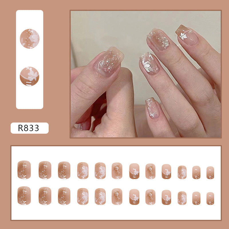 Sélection rigoureuse de nail art français à fleurs courtes