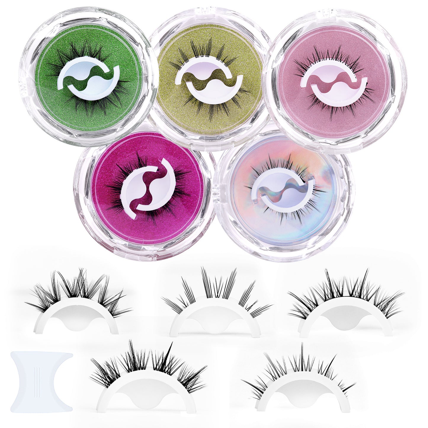 Large Twisted Rolls Natural Thick Eyelash False Lashes