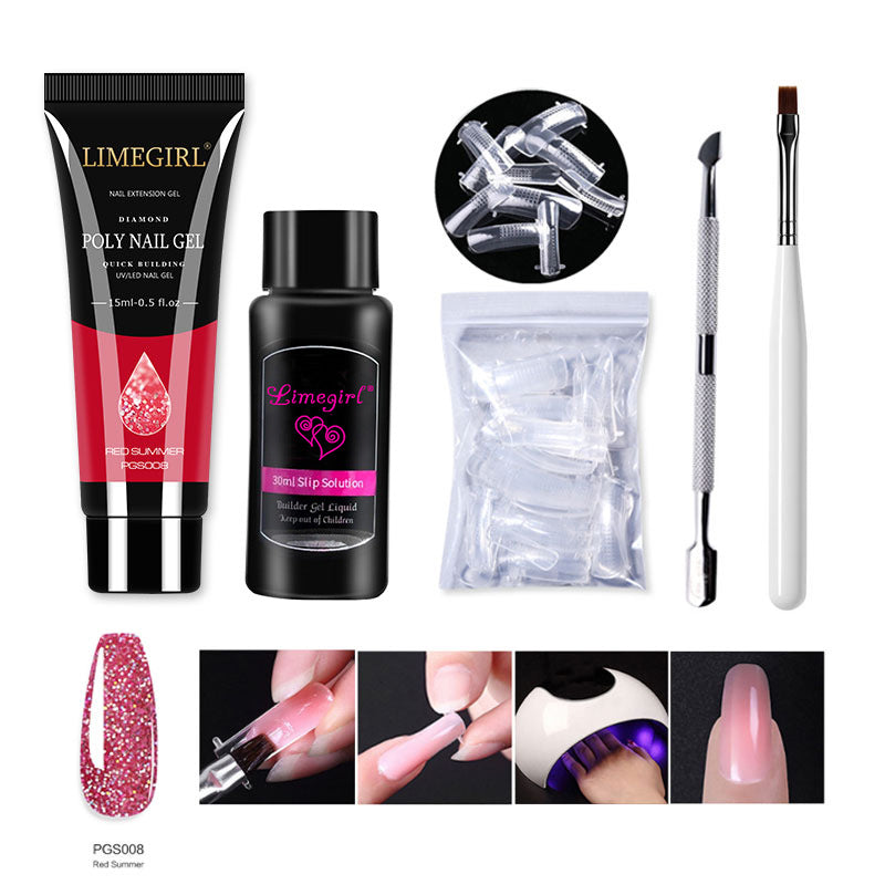 Of Beauty Crystal Extended Glue Suit Nail Tool Set