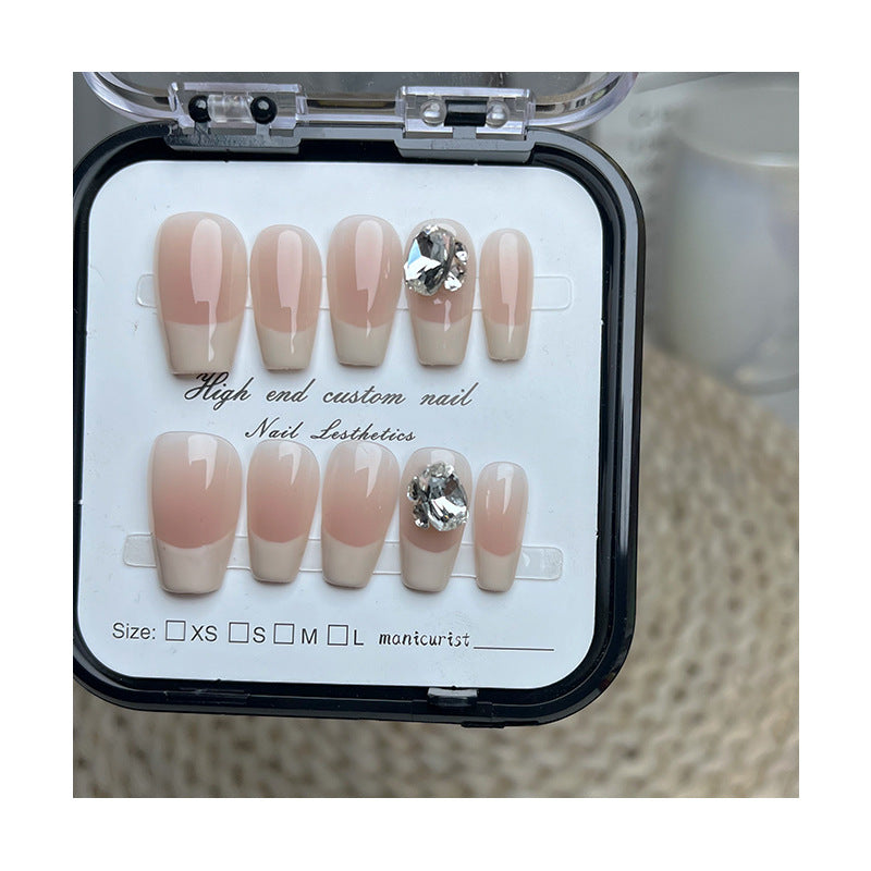 In The Debris Nude Color Milky Nail Stickers