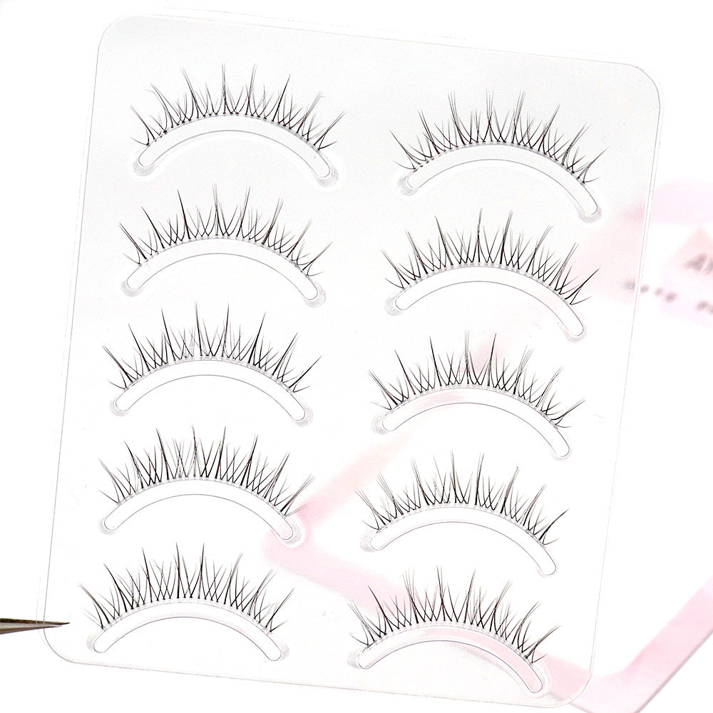 Women's Natural Cross Style Eyelash Team Small False Lashes