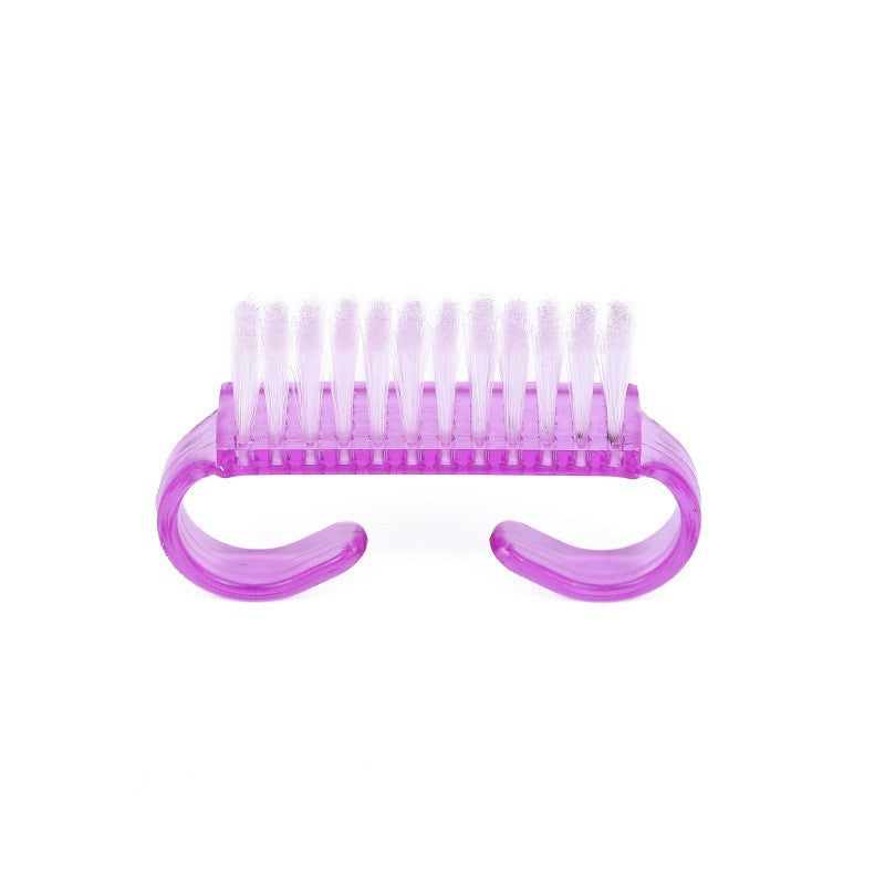 Ensemble d'outils de nettoyage des ongles en corne en plastique avec brosse et outil de manucure