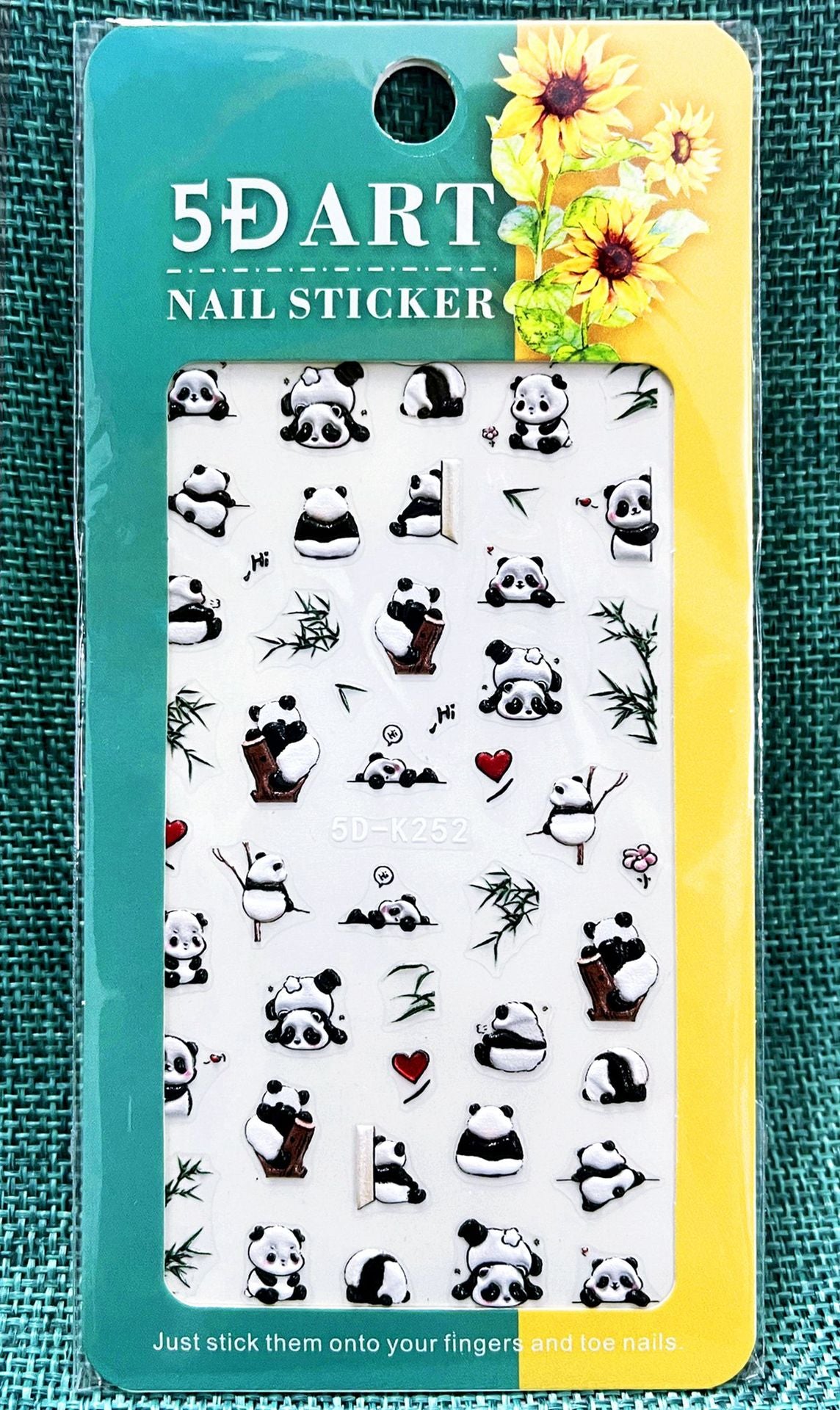 Relief Halloween Beauty Applique Gold Powder Nail Stickers