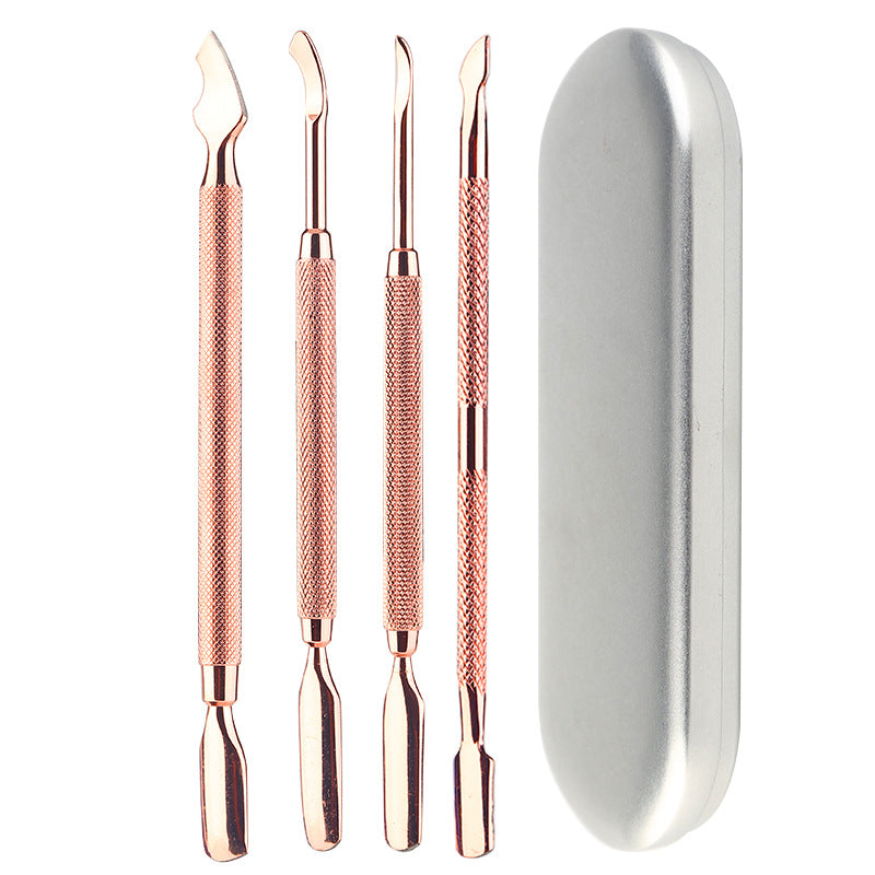 Manicure Steel Push Double-headed Fake Taking Plane Nail Tool Set