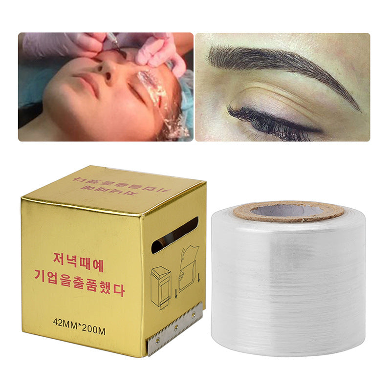 Sourcils jetables pour tatouage, broderie, pellicule plastique, accessoires de maquillage