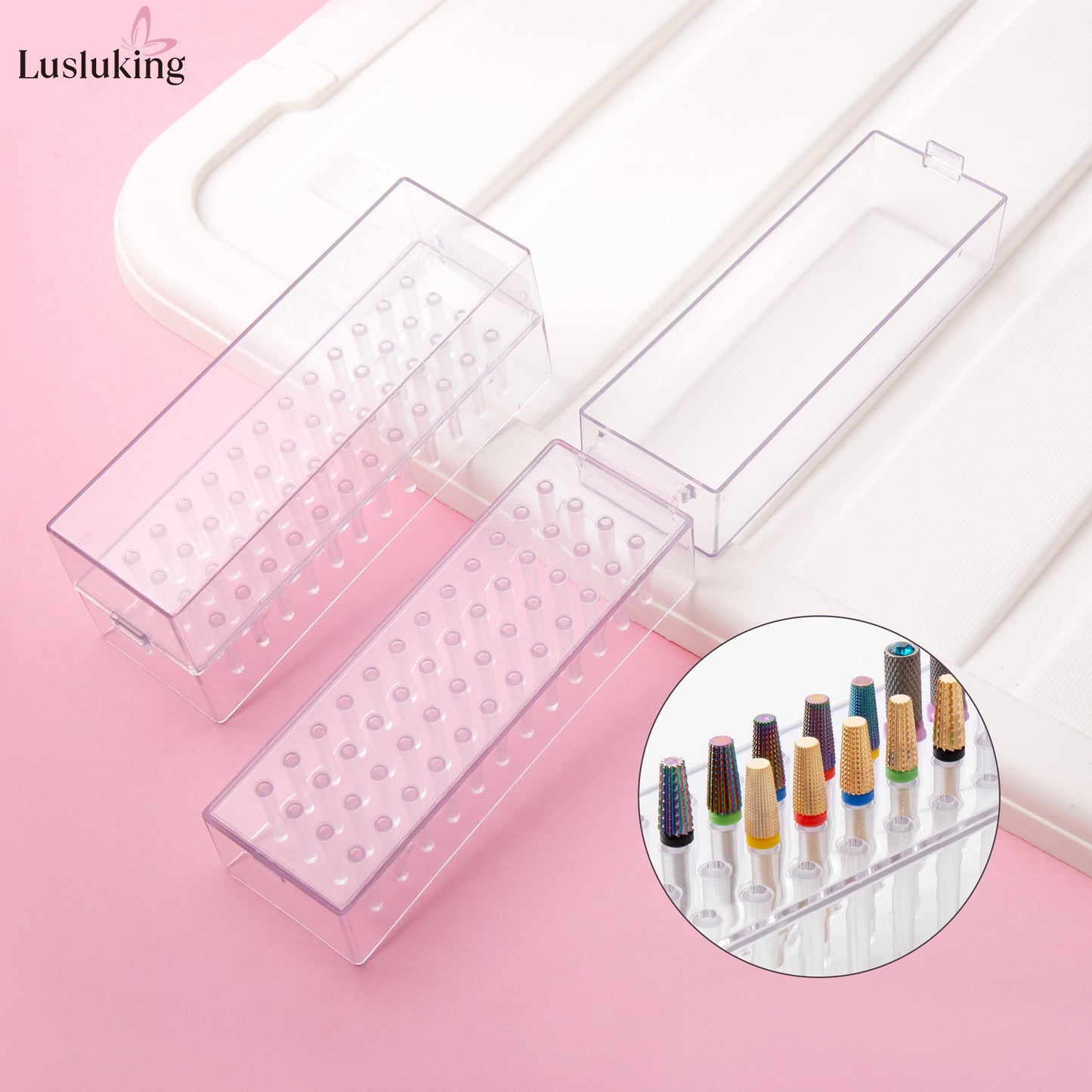 Grinding Head Cleaning Storage Box Hole Nail Tool Set