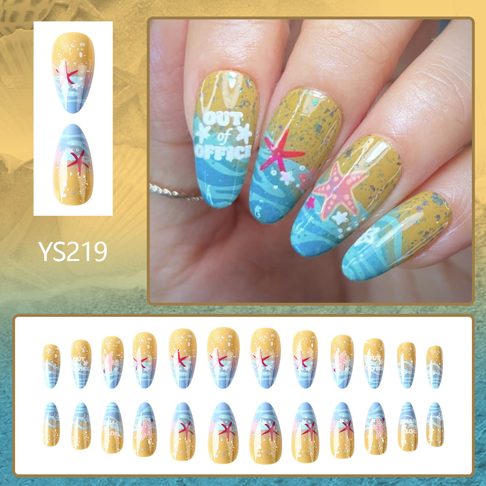 Série Étoiles de mer marines Style vacances Nail Art