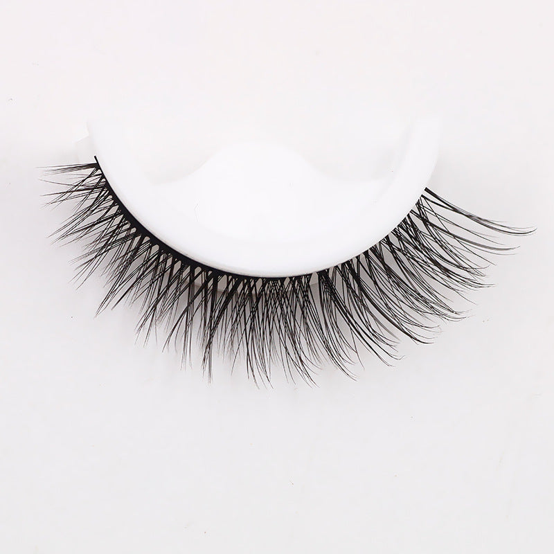 Self-adhesive Strip Eyelashes Reusable Natural Curling Light False Lashes