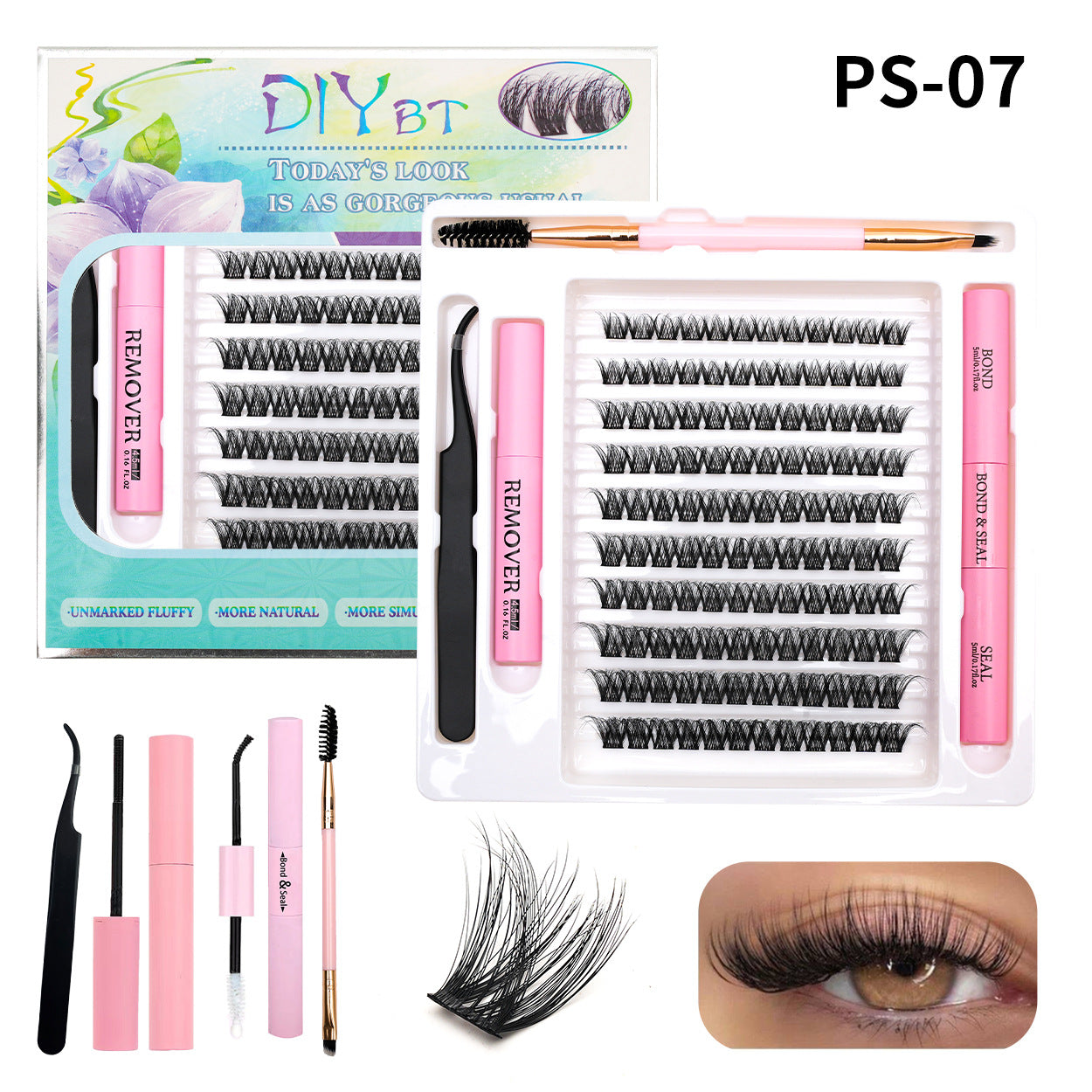 Traceless Eyelashes Soft Glue Remover Tweezer False Lashes