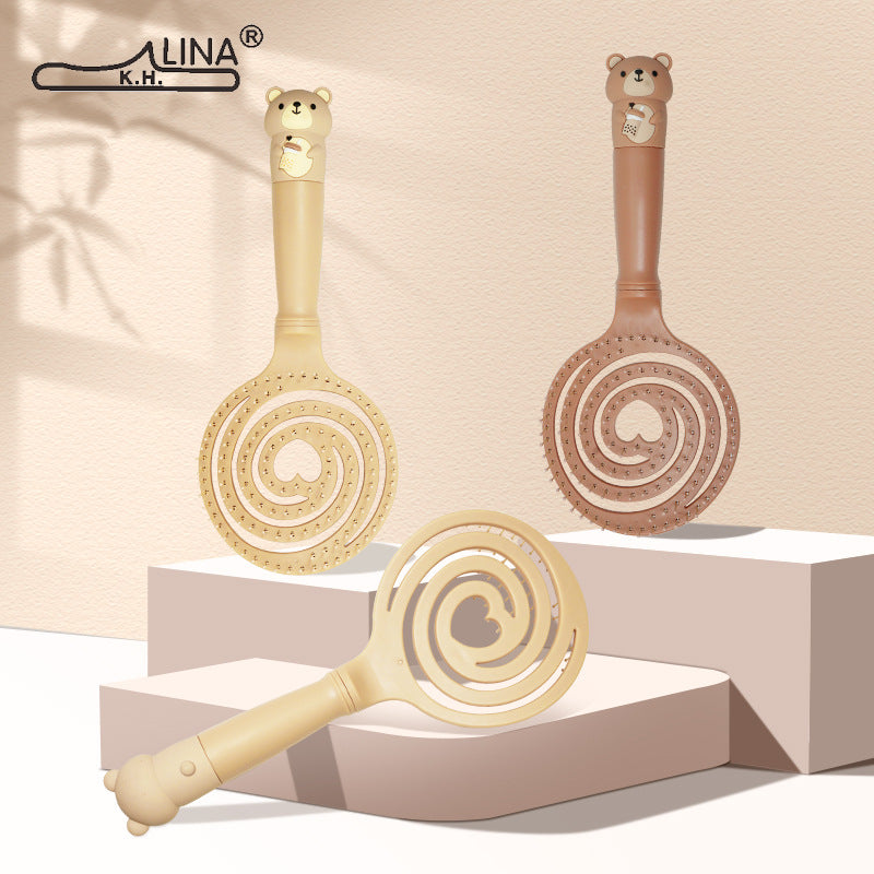 Lina Portable Milk Bear Air Cushion Hair Brushes & Combs