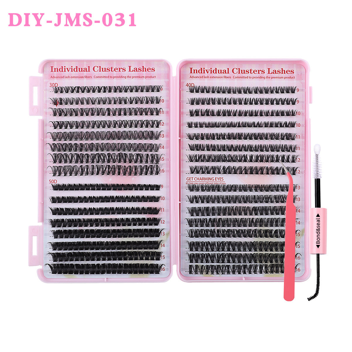 Segmented Large Capacity Eyelash Book Eyelashes Cluster False Lashes