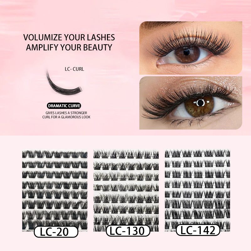 Eyelashes Row Curved Curling Hot Melt Grafting Individual False Lashes