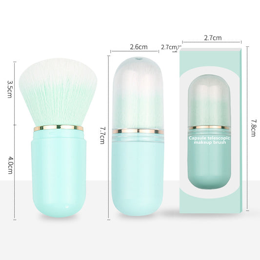 Single Brush Retractable Capsule Travel Portable Makeup Brushes Accessories