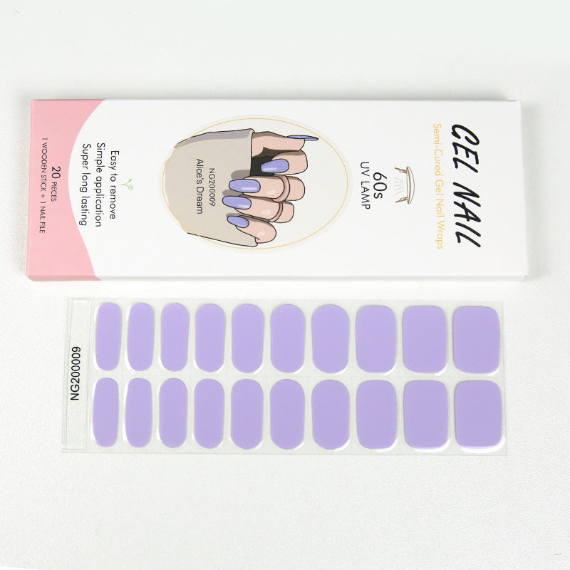 Gel Finger Therapy Light Uv Half Nail Stickers