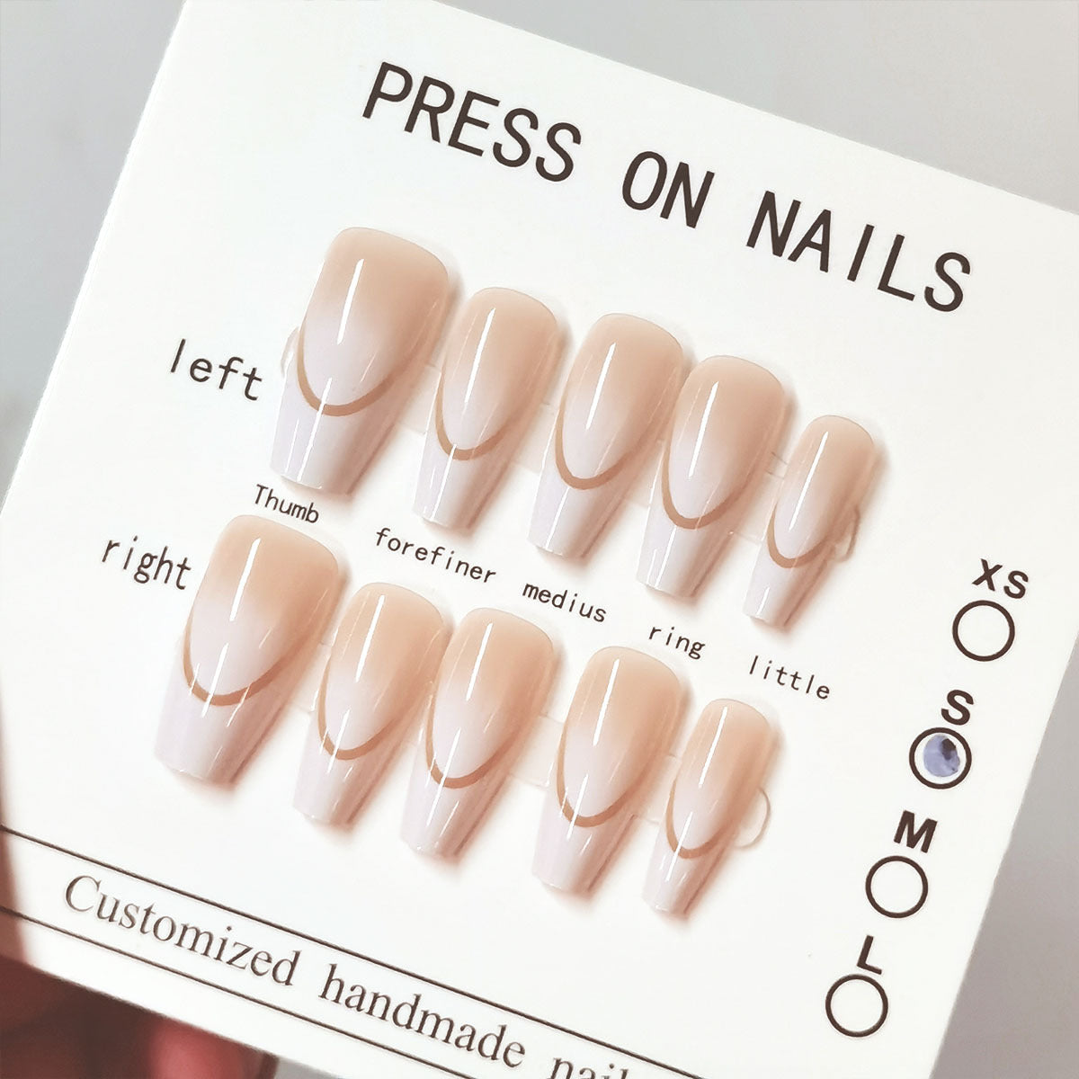 Desire Style Blush French Detachable Tip Nail Stickers