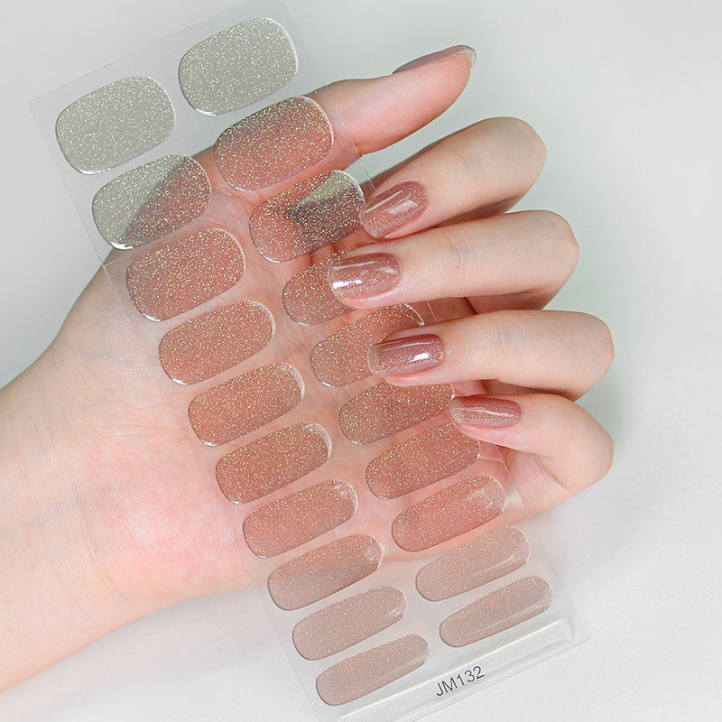 Solid Color Second Generation Flash Uv Nail Stickers