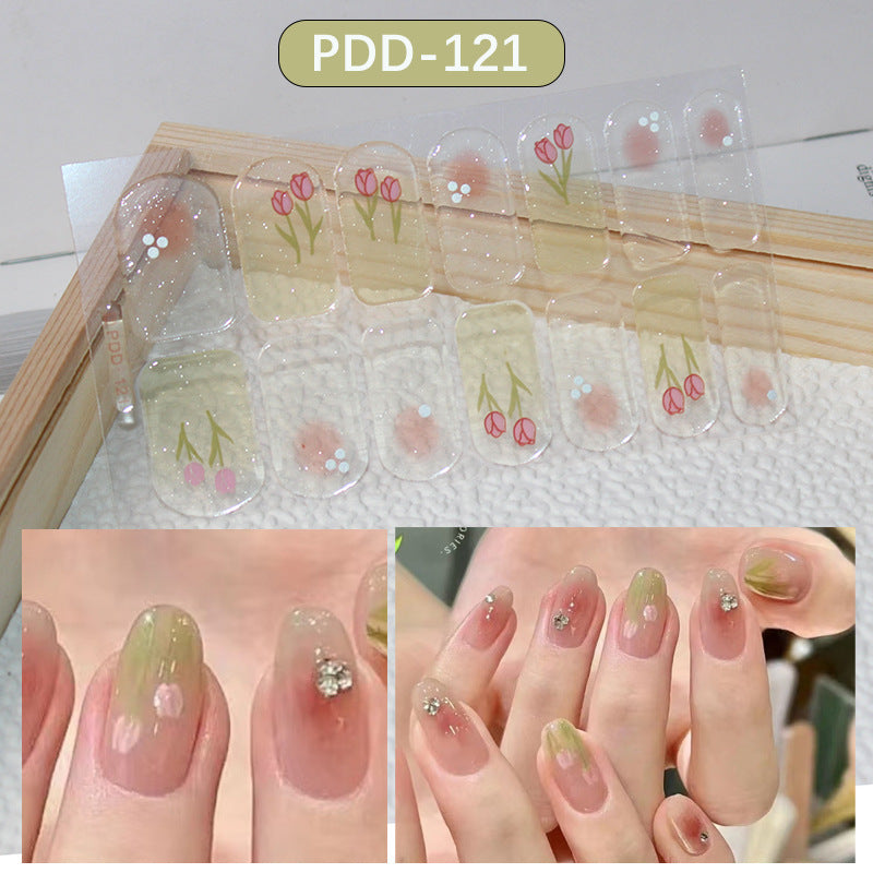 Love Waterproof Durable Applique Finished Patch Nail Art