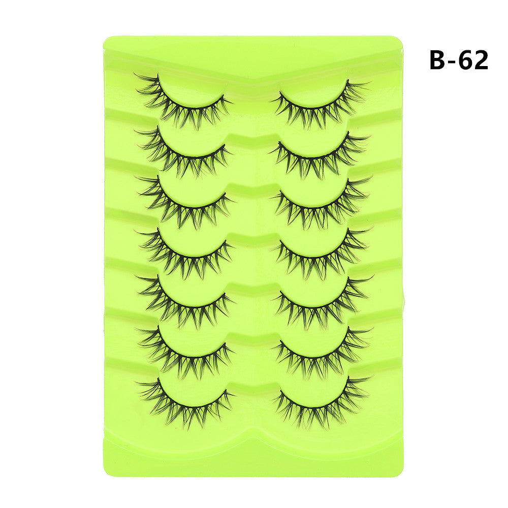 Double Pairs Of Eyelashes Whole Piece False Lashes