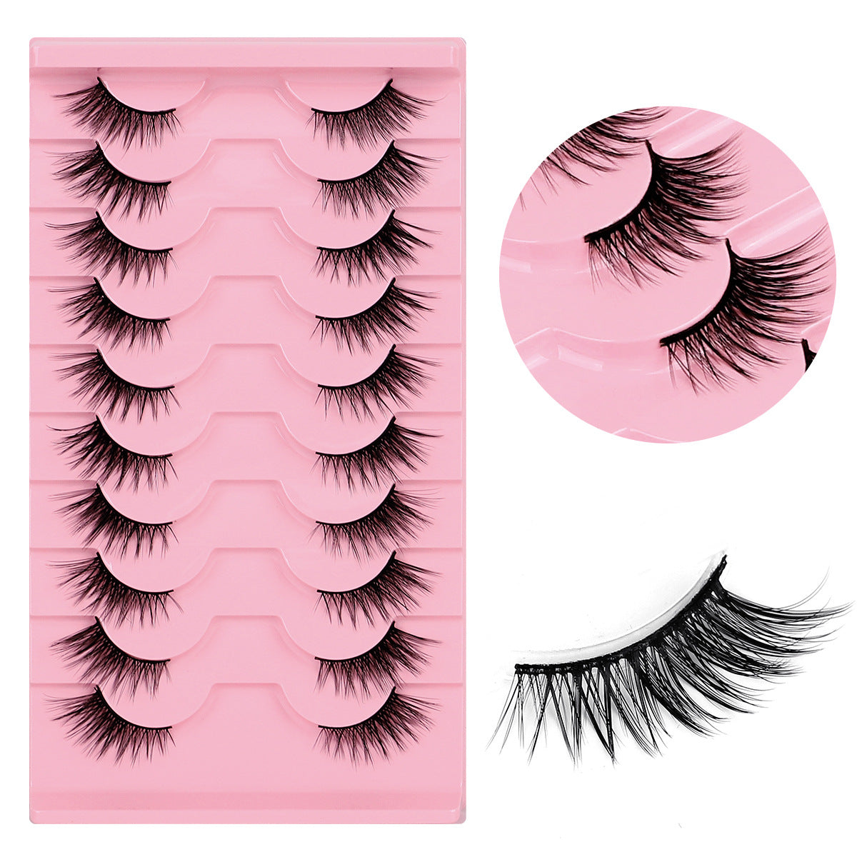 Curly Russian Eyelashes Fluffy Thick Three-dimensional False Lashes