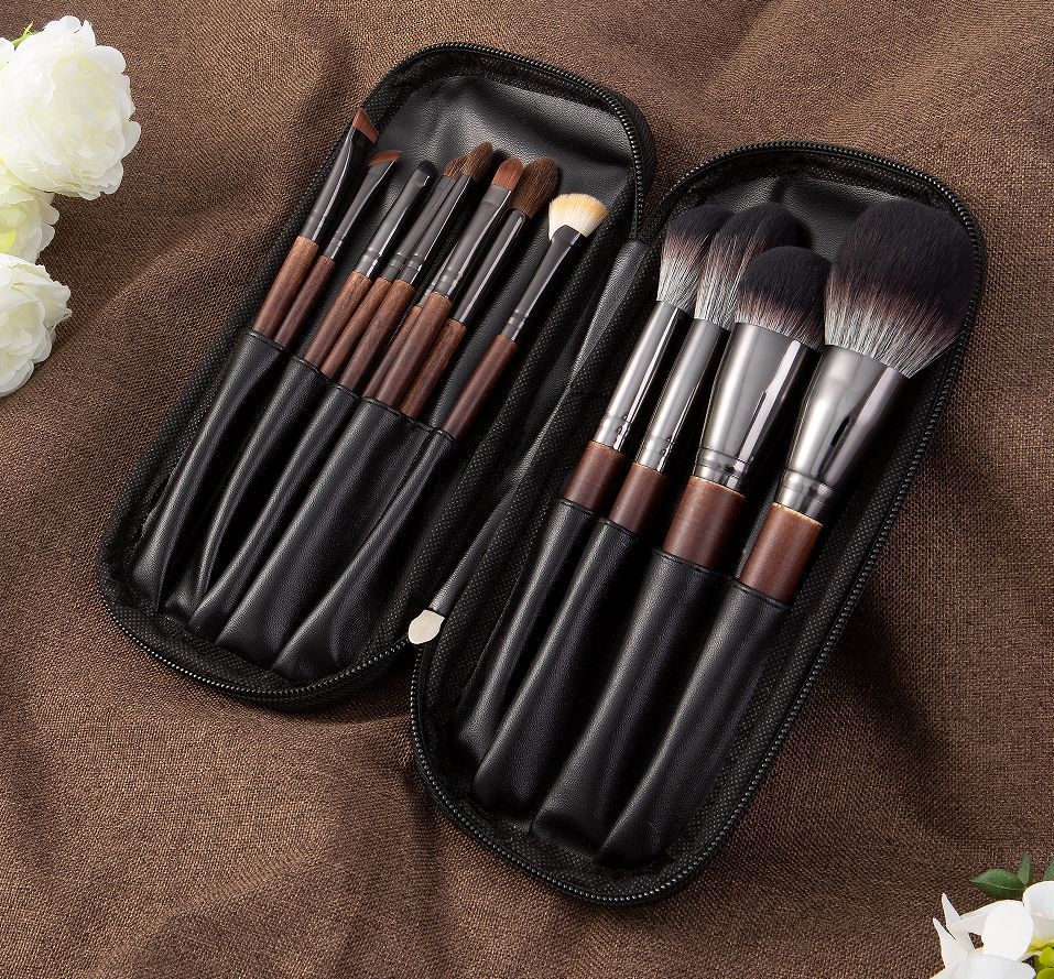 Wooden Handle Brush Suit Powder Blush Makeup Brushes Accessories