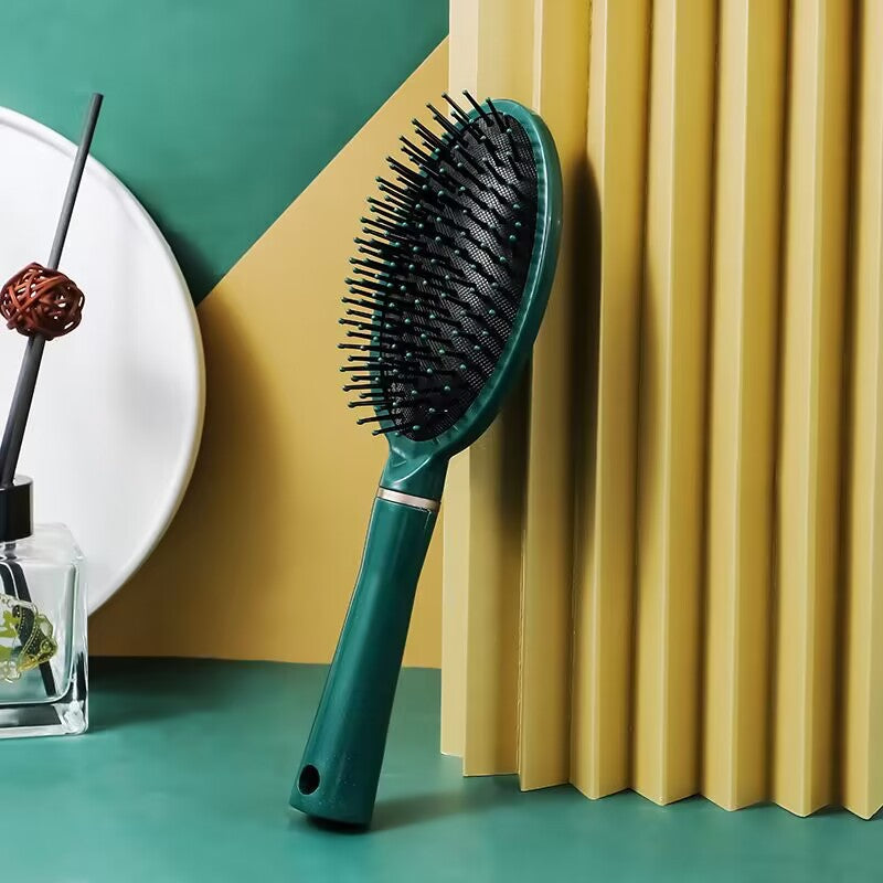 Brosses et peignes à cheveux bouclés à coussin d'air généreux verts