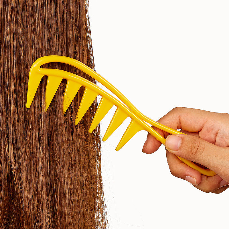 Coupe de cheveux rétro grasse pour hommes, grande coupe de cheveux lissée en arrière, brosses et peignes à cheveux ménagers