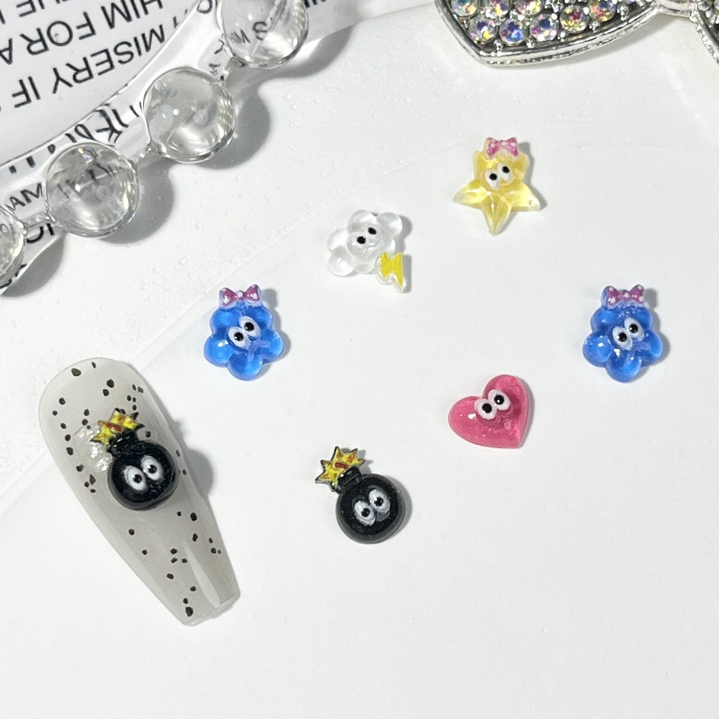 Cute Mini Jelly No Point Cartoon Nail Care Nail Art