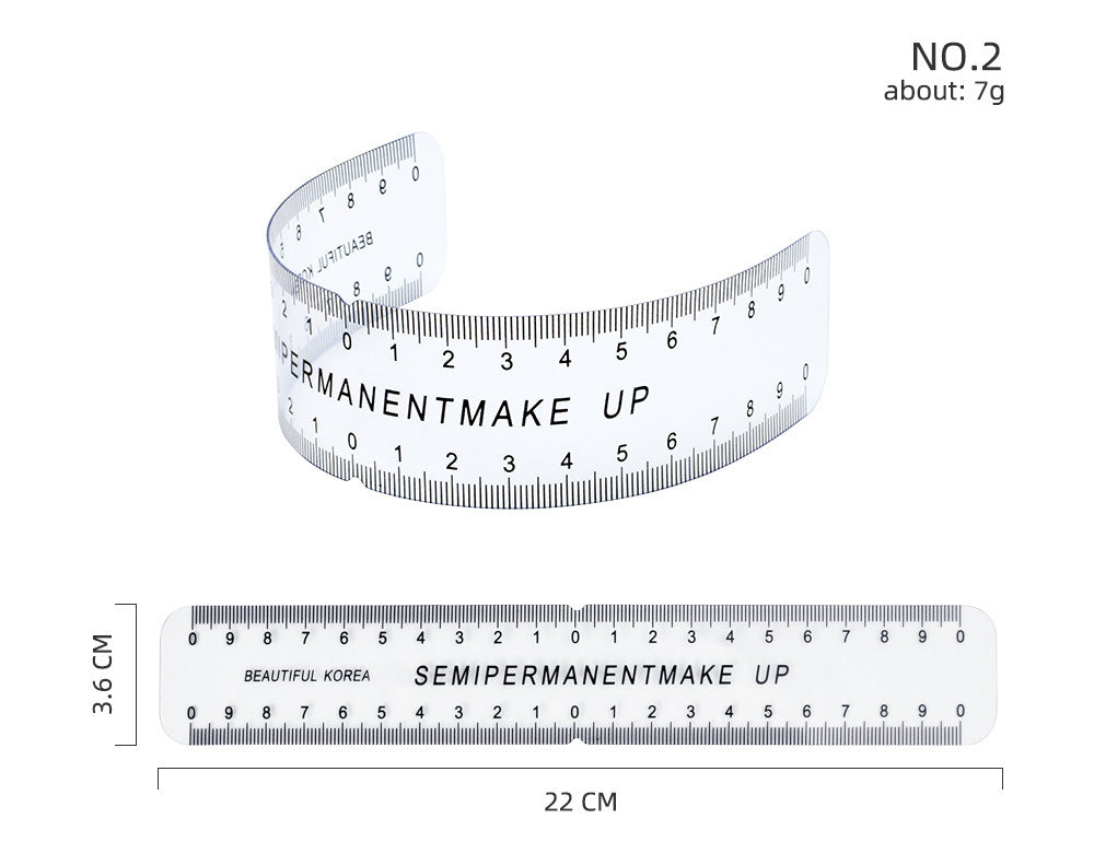 Échelle de mise en forme des sourcils Équilibre de positionnement à trois points Accessoires de maquillage