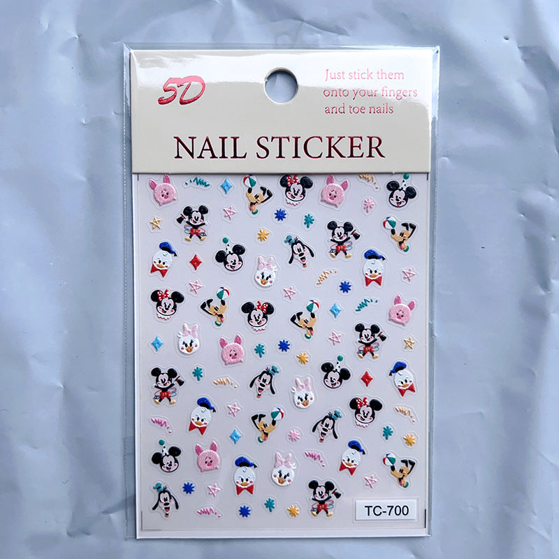 Relief Three-dimensional Cartoon Hand Account Goo Card Nail Tool Set