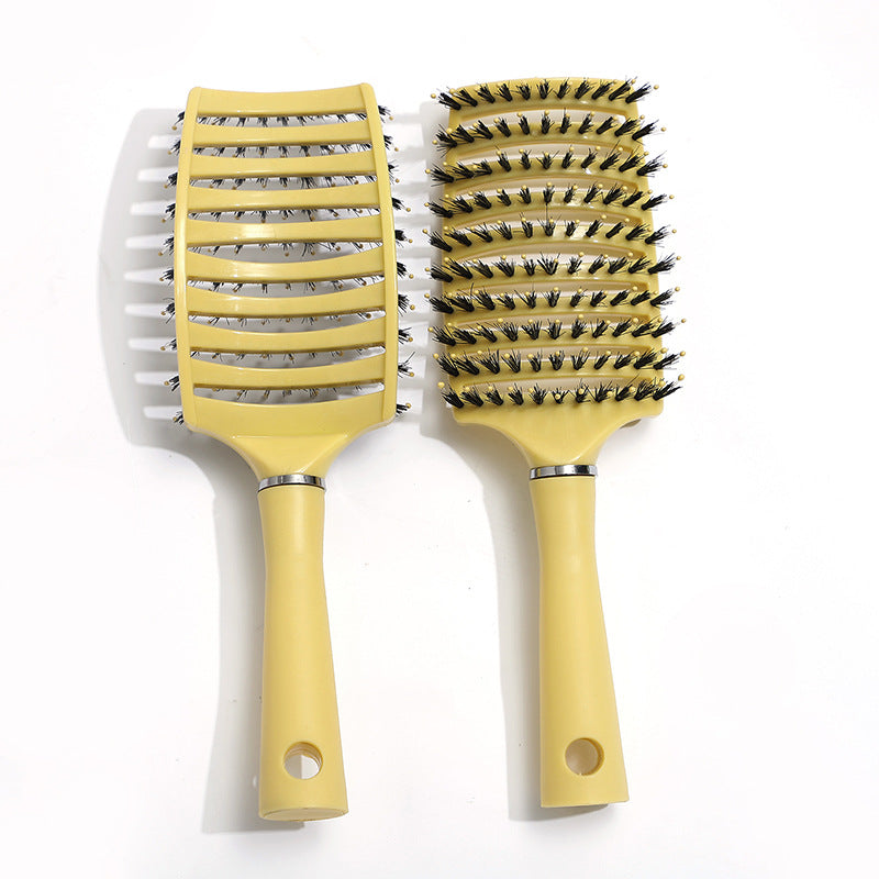 Brosses et peignes à cheveux élégants pour femmes, grande assiette creuse carrée