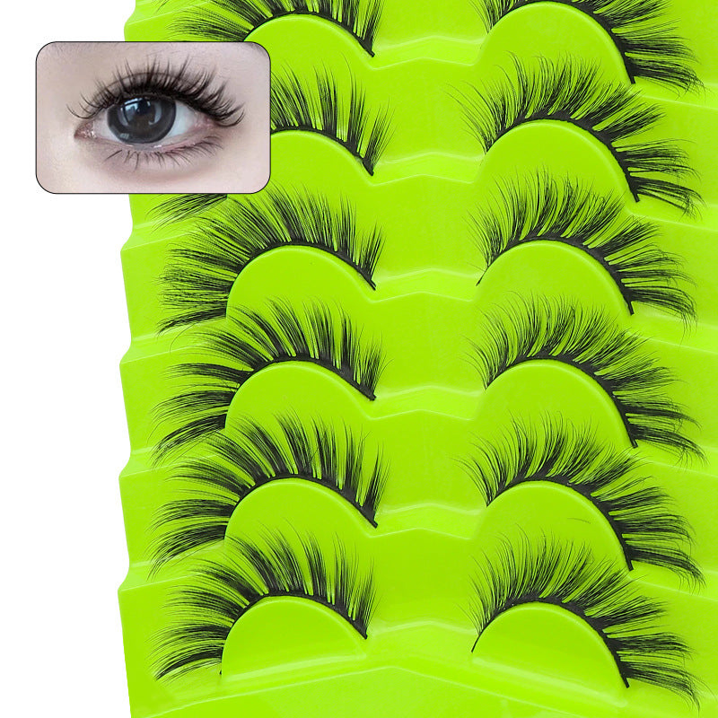 Large Capacity Pairs Of Green Fox Series False Lashes