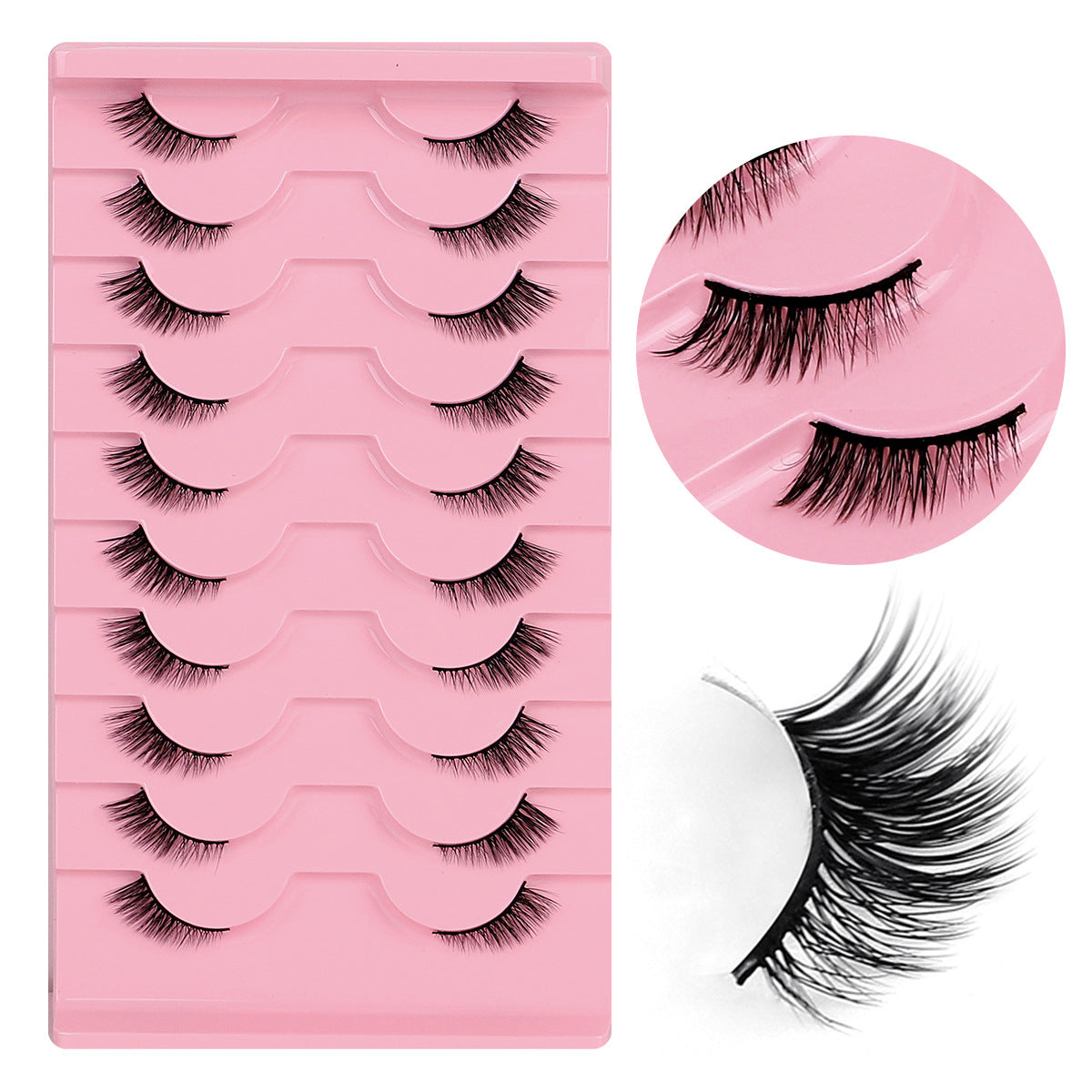 Curly Russian Eyelashes Fluffy Thick Three-dimensional False Lashes