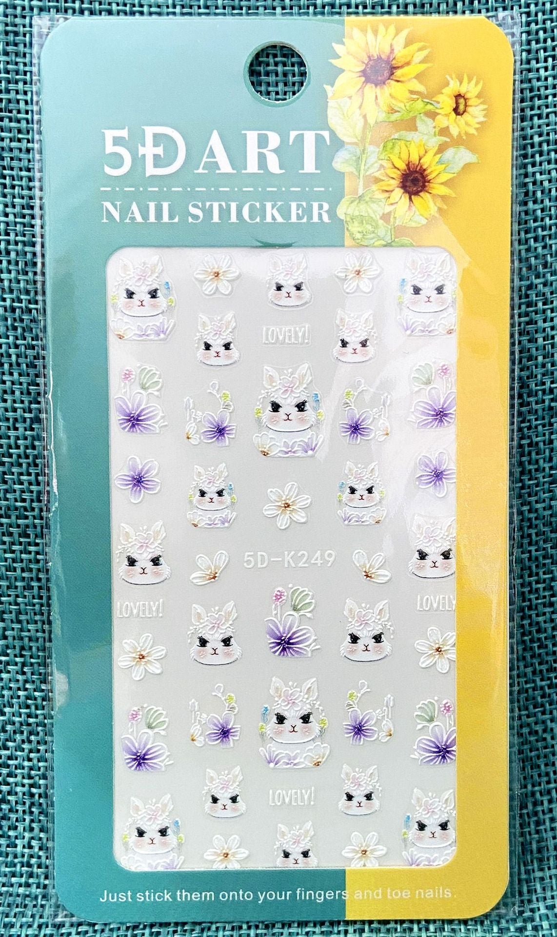 Relief Halloween Beauty Applique Gold Powder Nail Stickers