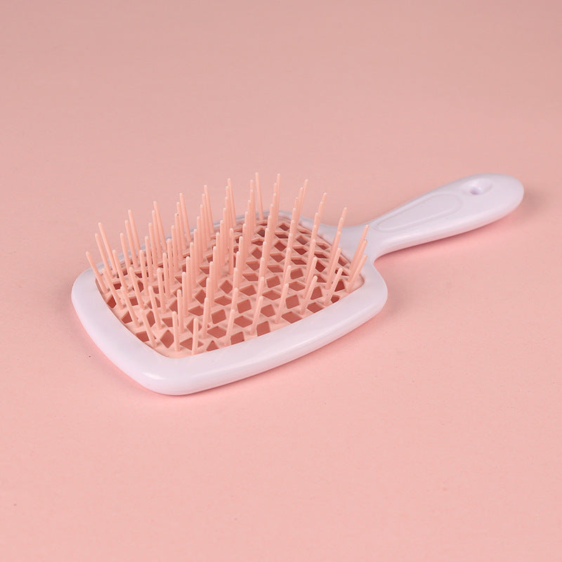 Brosses et peignes de massage pour cheveux secs et humides en nid d'abeille creux