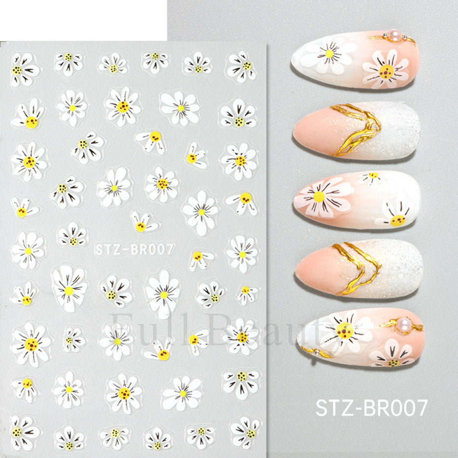 Flower Butterfly Magnolia Ice Transparent Thin Nail Care Nail Art