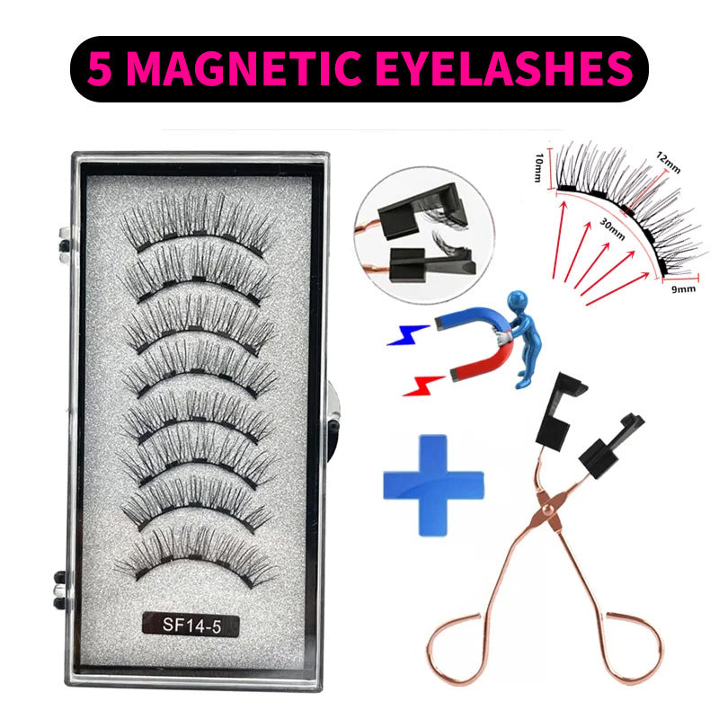 Series Magnetic Eyelashes Natural Simulation Curling False Lashes