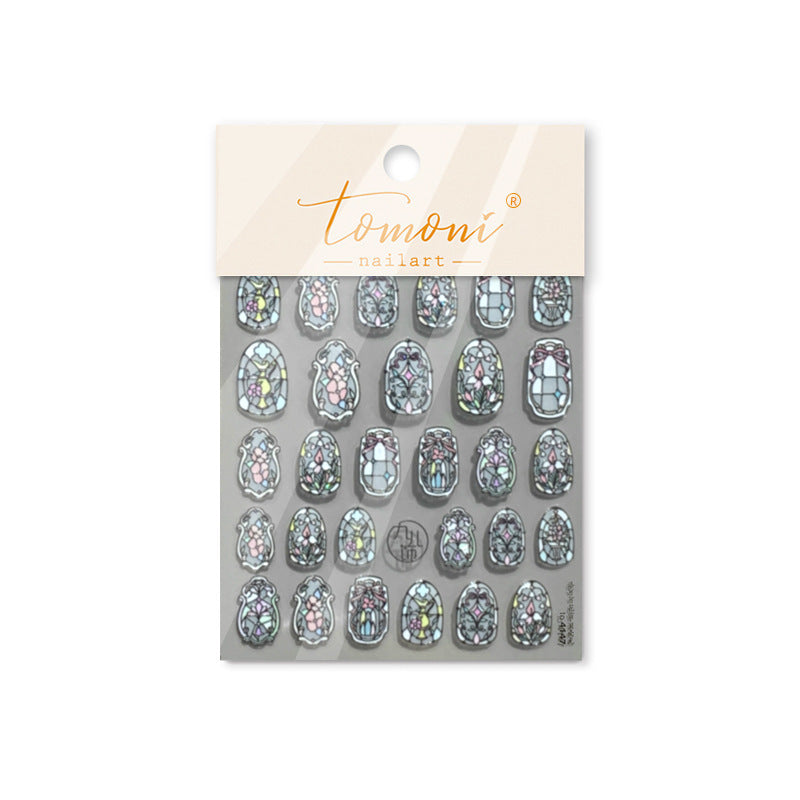 Shell Light Retro Phone Case Rococo Nail Stickers