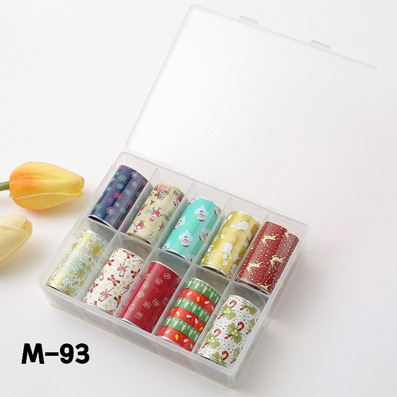 Suit Flower Marble Blooming Snake Pattern Nail Stickers